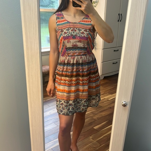 Patterned American Rag Dress - Picture 5 of 5